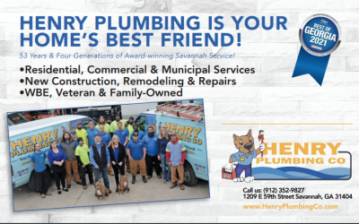 Georgia Business Journal Names Henry Plumbing Company “Best Plumbers” in Georgia