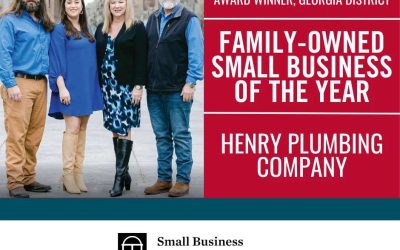 U.S. Small Business Association Awards Henry Plumbing Company the 2023 Georgia Family Business of the Year