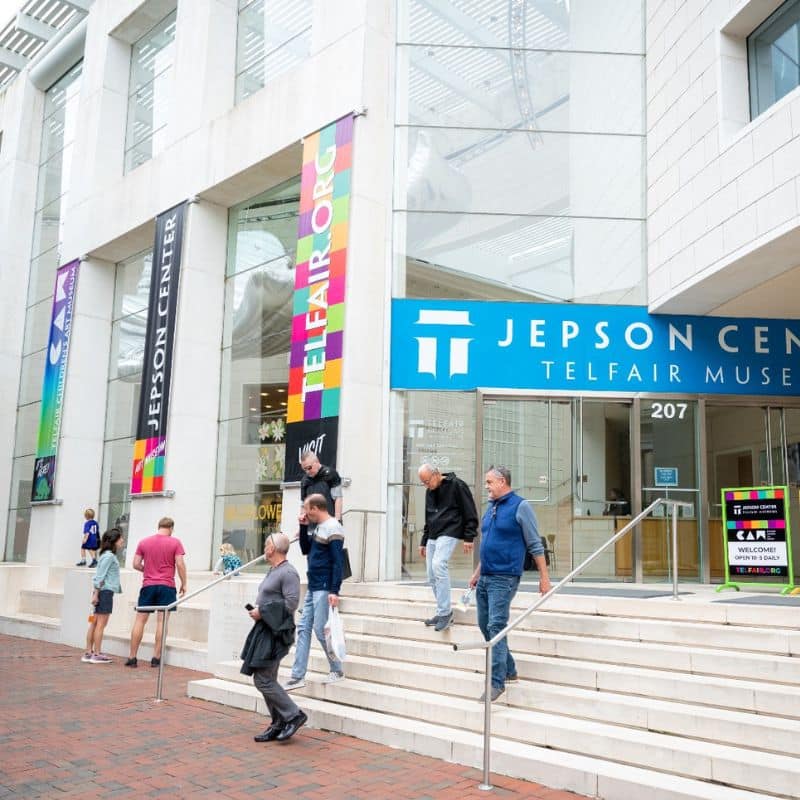 Front of the Jepson Center Telfair Museum.