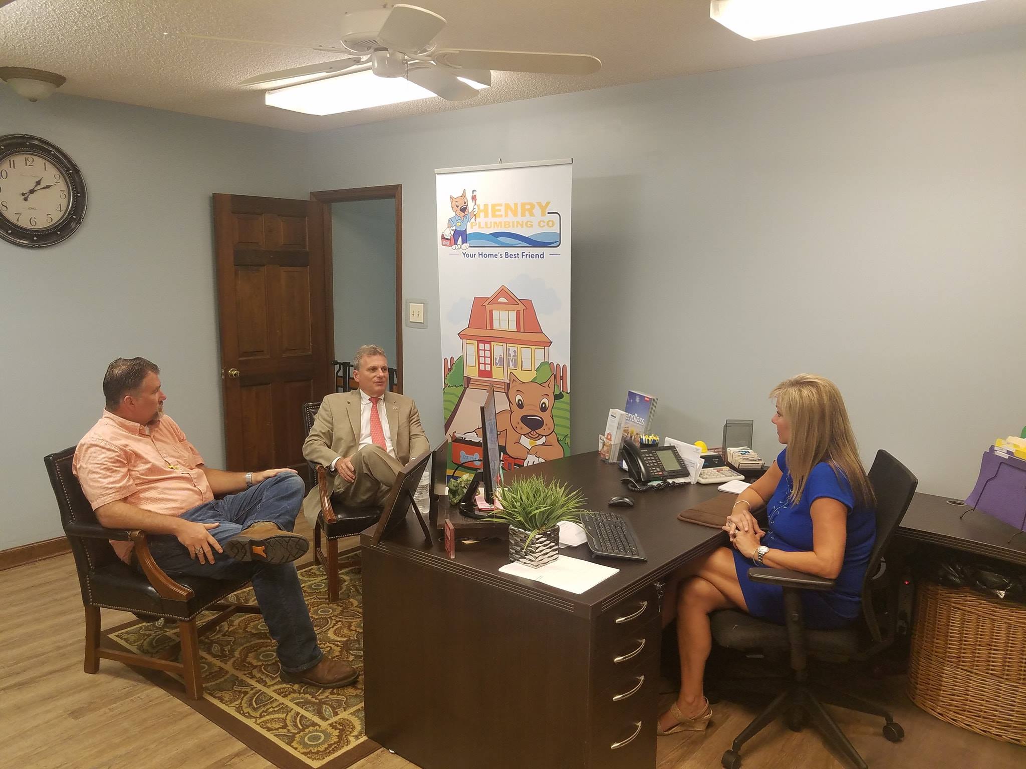 Henry Plumbing consultation meeting with Congressman Buddy Carter in Savannah Georgia