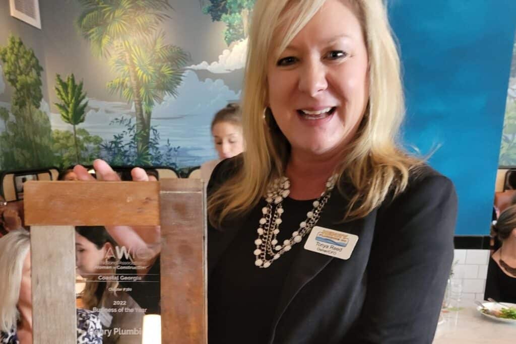 Tonya Reed smiling at NAWIC community networking event in Savannah Georgia