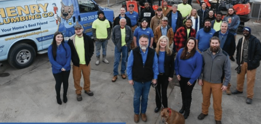 Henry Plumbing team photo in Savannah Georgia