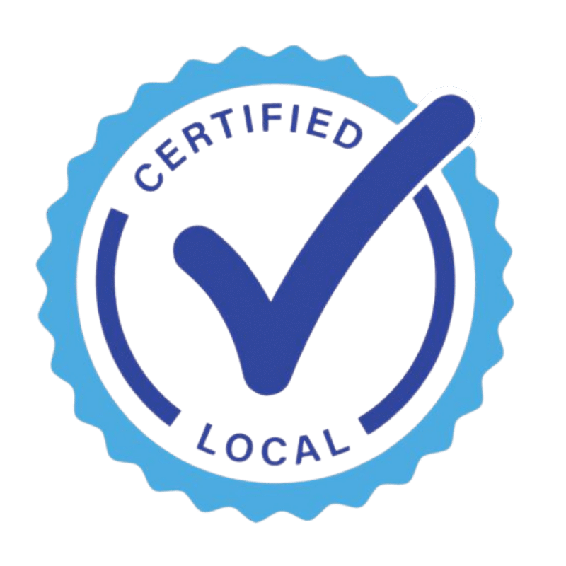 Certified local business badge for Savannah area company