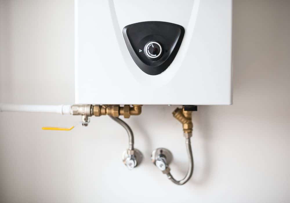 Tankless water heater installation and energy-efficient plumbing system